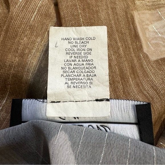 R&M Collection Women Brown Print Design Cardigan Metallic Details Size 18 - Picture 9 of 10